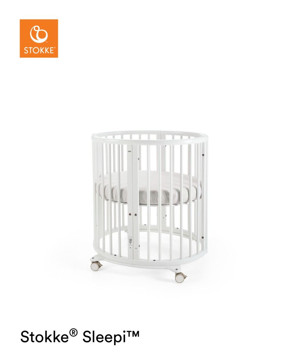 Set | Mini Bed Stokke® Sleepi™ White incl. Matras Mini & Matras Ledikant & Sleepi™ Uitbreidingsset & Hoeslakens null_2