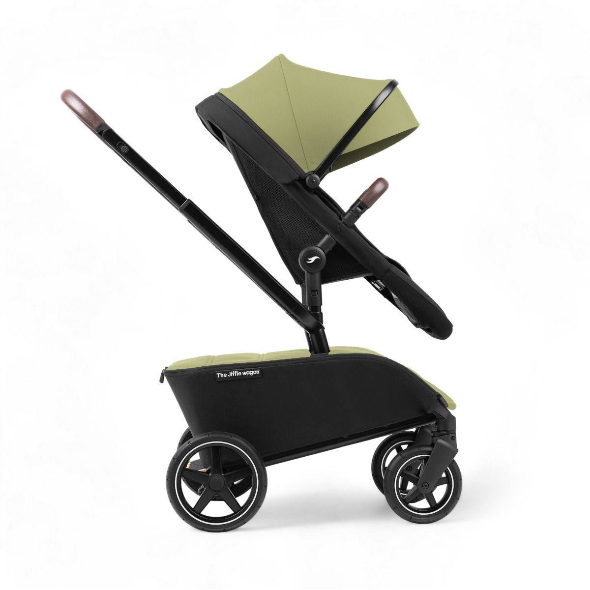 Kinderwagen The Jiffle Green + Autostoel Novi Jacky Pro 360 V2, Base & Accessoires + GRATIS Bolderkarzitje & Voetenzak null_10