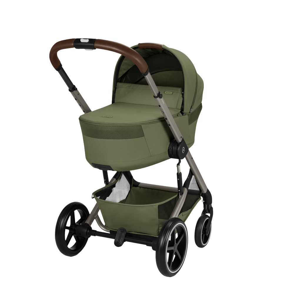 Kinderwagen Balios S Lux BLK Moss Green/Khaki incl. CarryCot Foldable + Cloud G3 I-Size PLUS + Base G3 + Adapters null_3