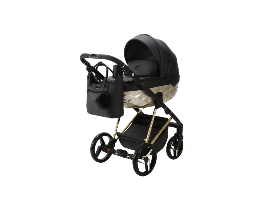 Kinderwagen Adamex Quantum Gold Star + Autostoel Maxi-Cosi Pebble Pro2 en Base Slide Tech null_2