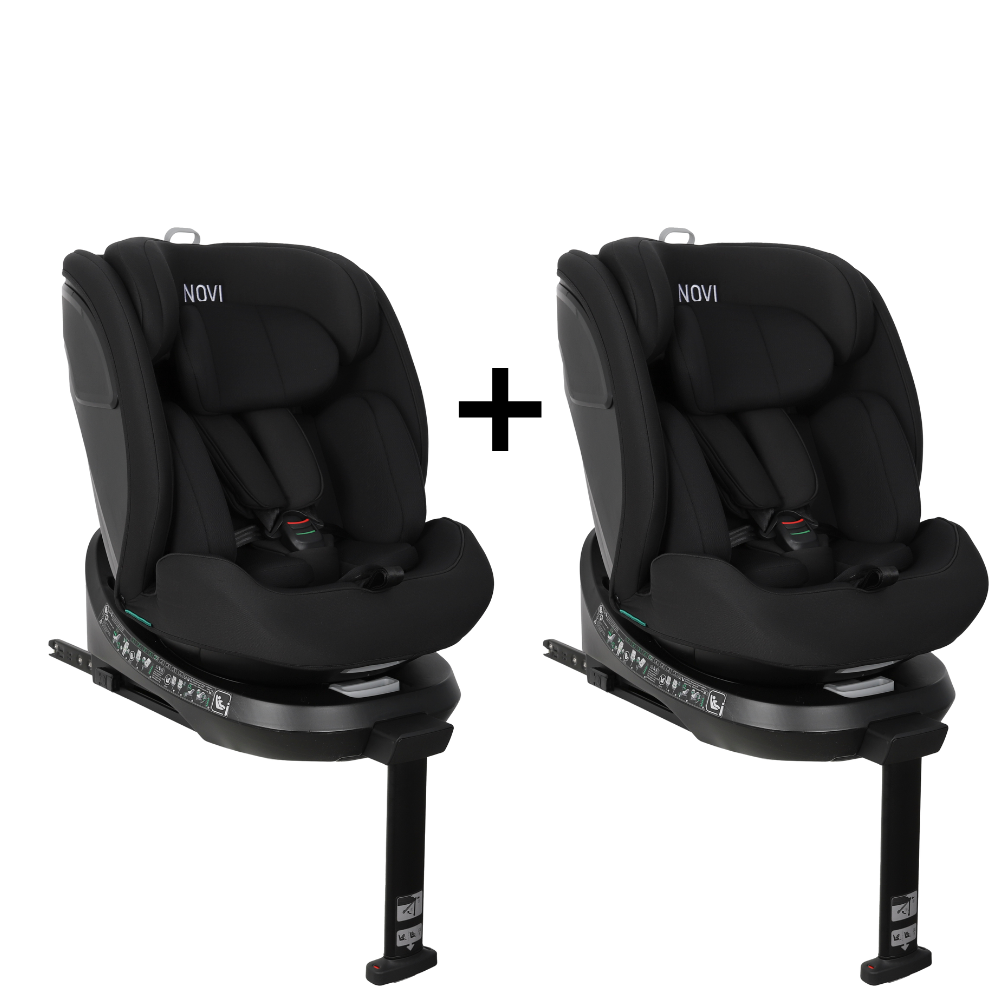 Set | 2x Autostoel Novi David 3.0 Premium I-Size 360° All Black null_1