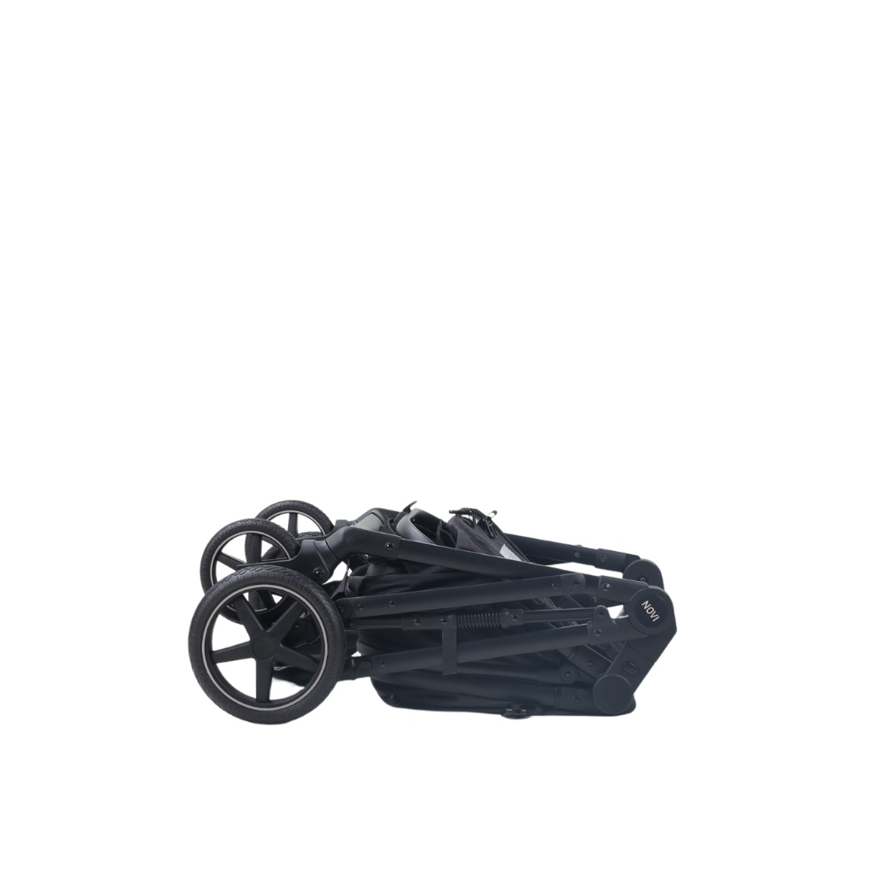 Kinderwagen Novi Jaxx V2 4-in-1 Black Melange met Isofixbase null_17