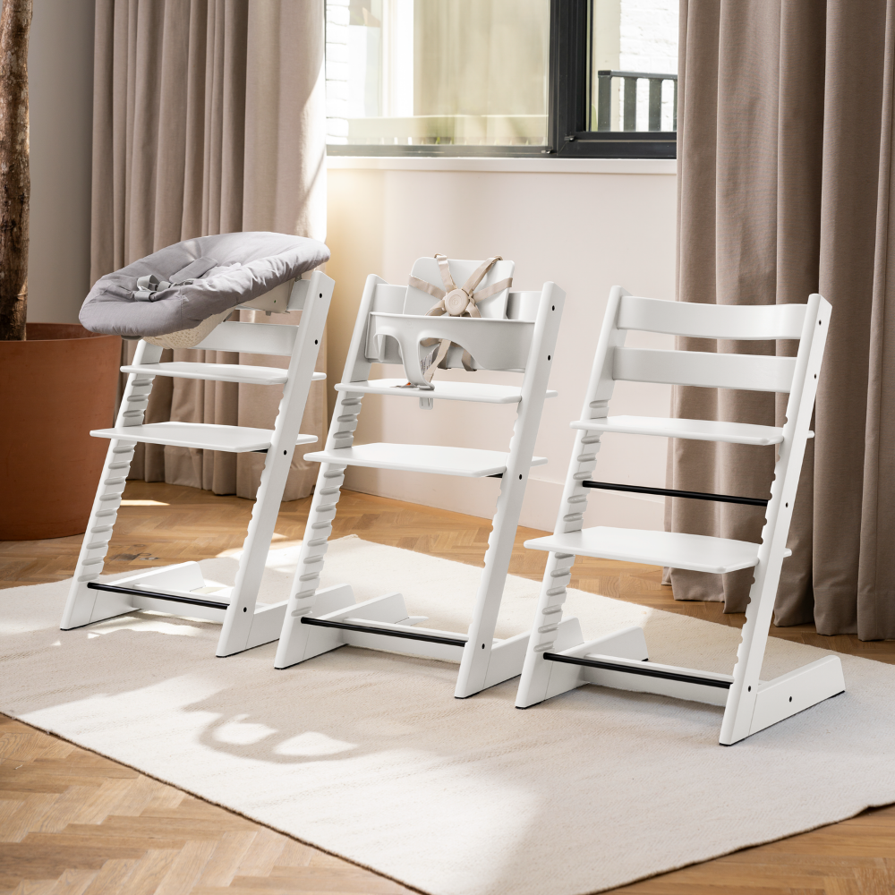 SET | Kinderstoel Stokke® Tripp Trapp® White met Newbornset & Eetblad + Babyset null_5