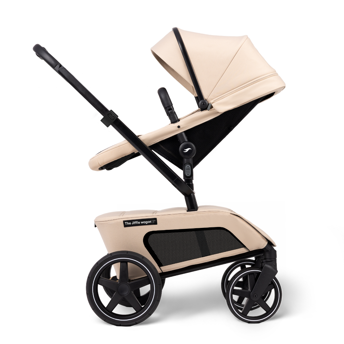 Kinderwagen The Jiffle Wagon 2+ Plus Clay + Autostoel Cloud G3, Base, Adapterset & Bolderkar- en Duozitje null_10