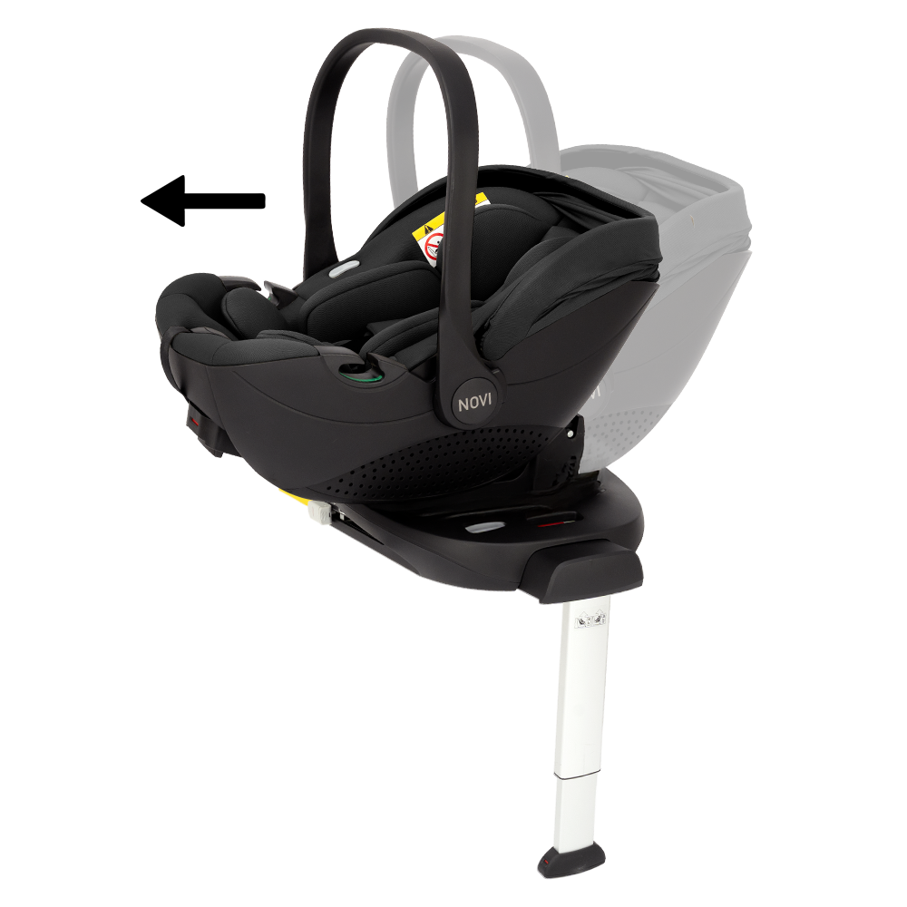 Kinderwagen Joie Signature Versiti Sandstone met Autostoel Joy Glide 360° All Black & Base null_13