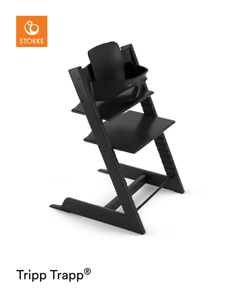 Kinderstoel Stokke® Tripp Trapp® Black + Babyset null_1