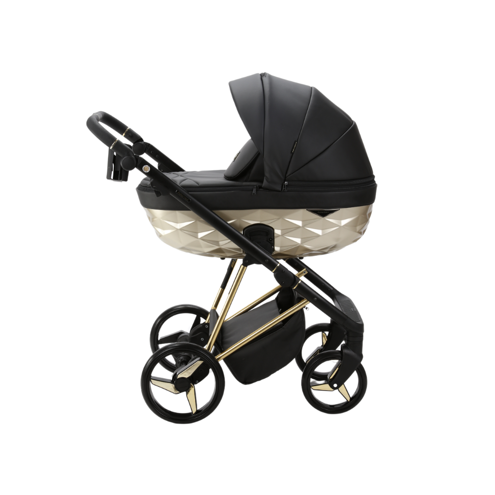 Kinderwagen Adamex Quantum Gold Star + Autostoel Jacky Pro 360° V2 & Base & Adapterset null_2