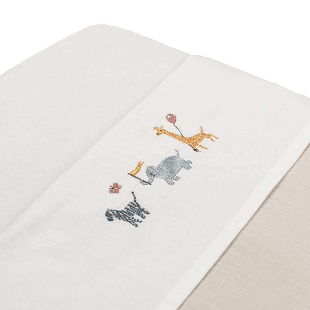 Set | Laken Wieg Funnababy 75x100 Borduur Bird, Bunny & Safari (3st) null_10