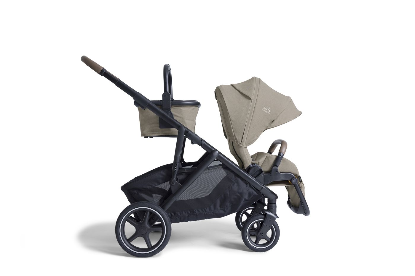 Duo Kinderwagen Joie Signature Versiti Sandstone met Tweede Zitje null_9