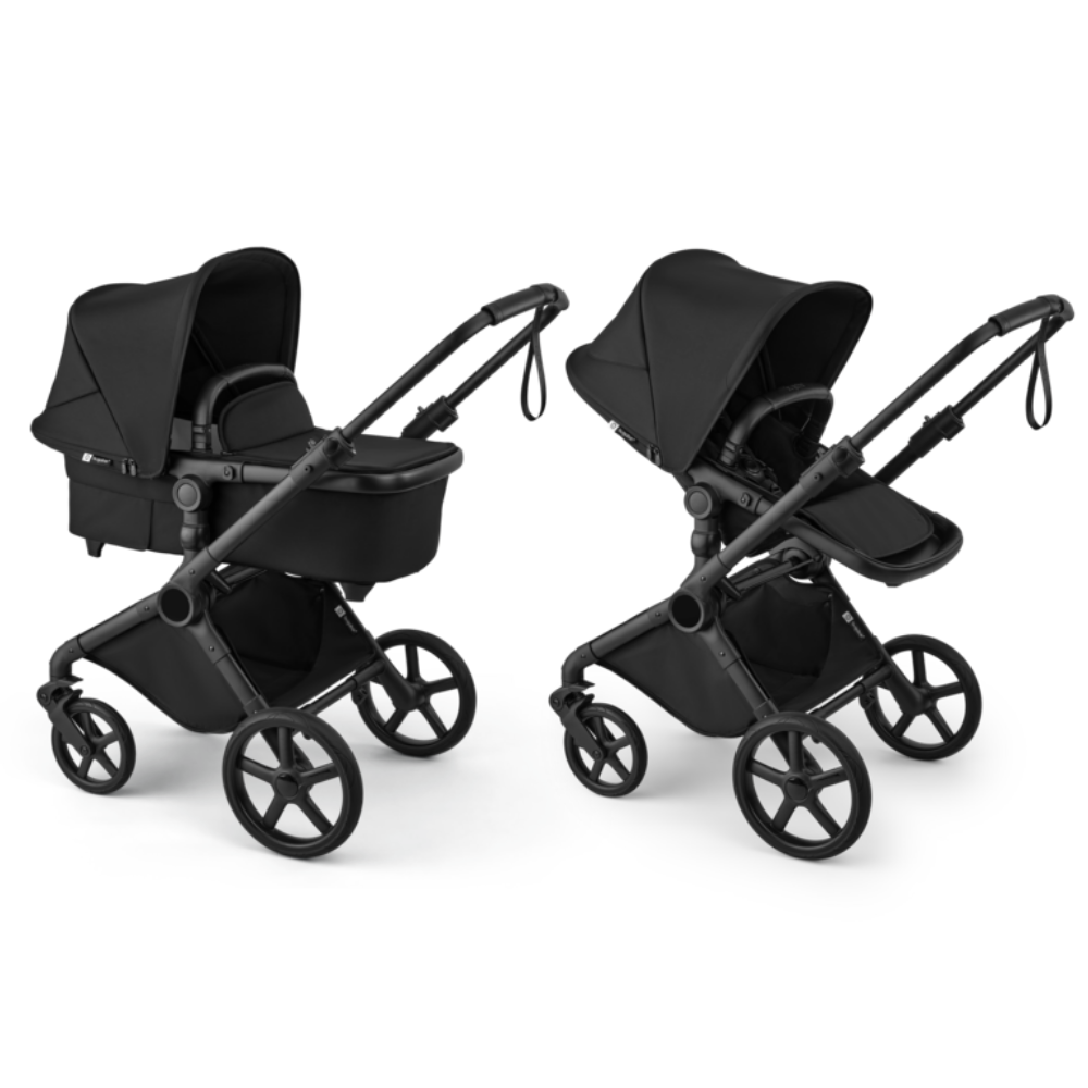 Kinderwagen Bugaboo Cub Compleet Black/Heritage Black met Autostoel Jacky Pro 360° V2, Base & Adapterset null_2