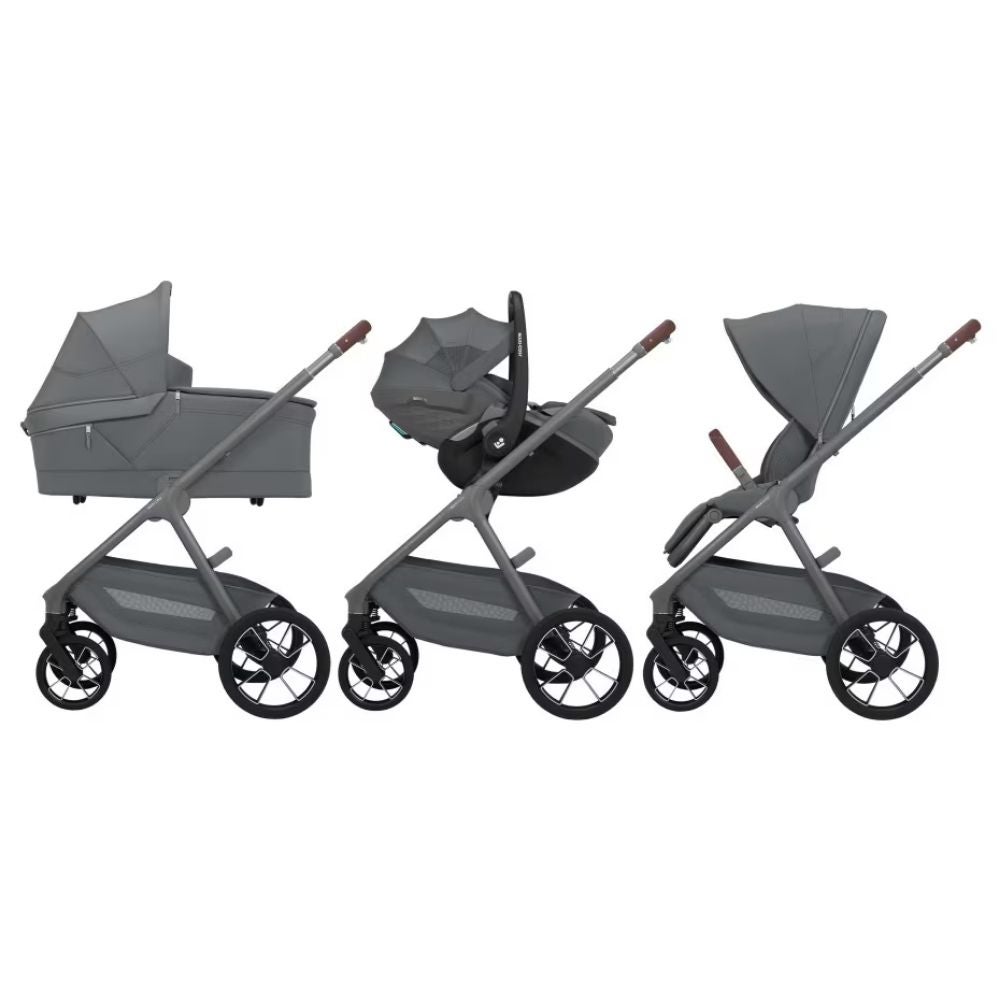 Kinderwagen Maxi-Cosi Oxford Plus V2 Moon Graphite + Autostoel Maxi-Cosi Coral Pro Slide + Base + Adapterset null_10