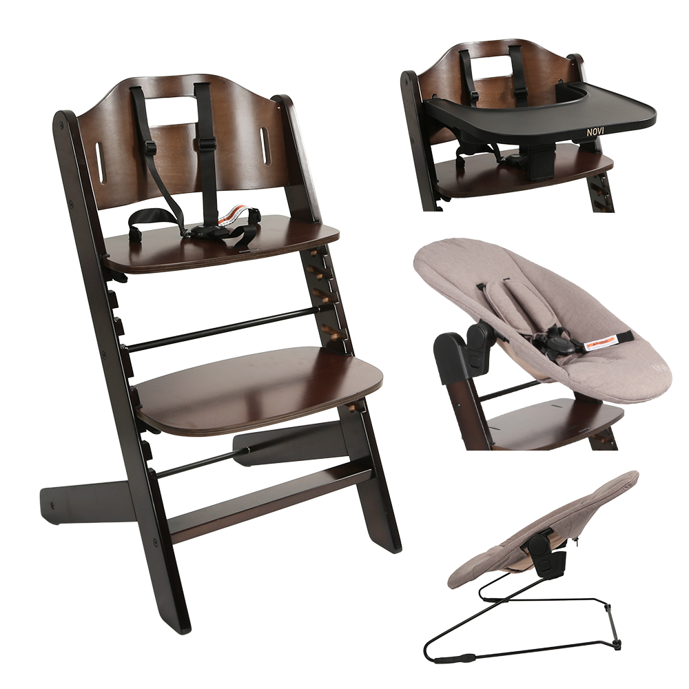 Box Novi Mila Rond Walnut Total Package Deal incl. Boxaccessoires, Kinderstoel & Stoelverkeiner null_15