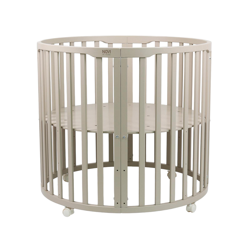 Set | Box Novi Nooni Rond Pure Sand Incl. Boxmatras en Boxkleed null_2