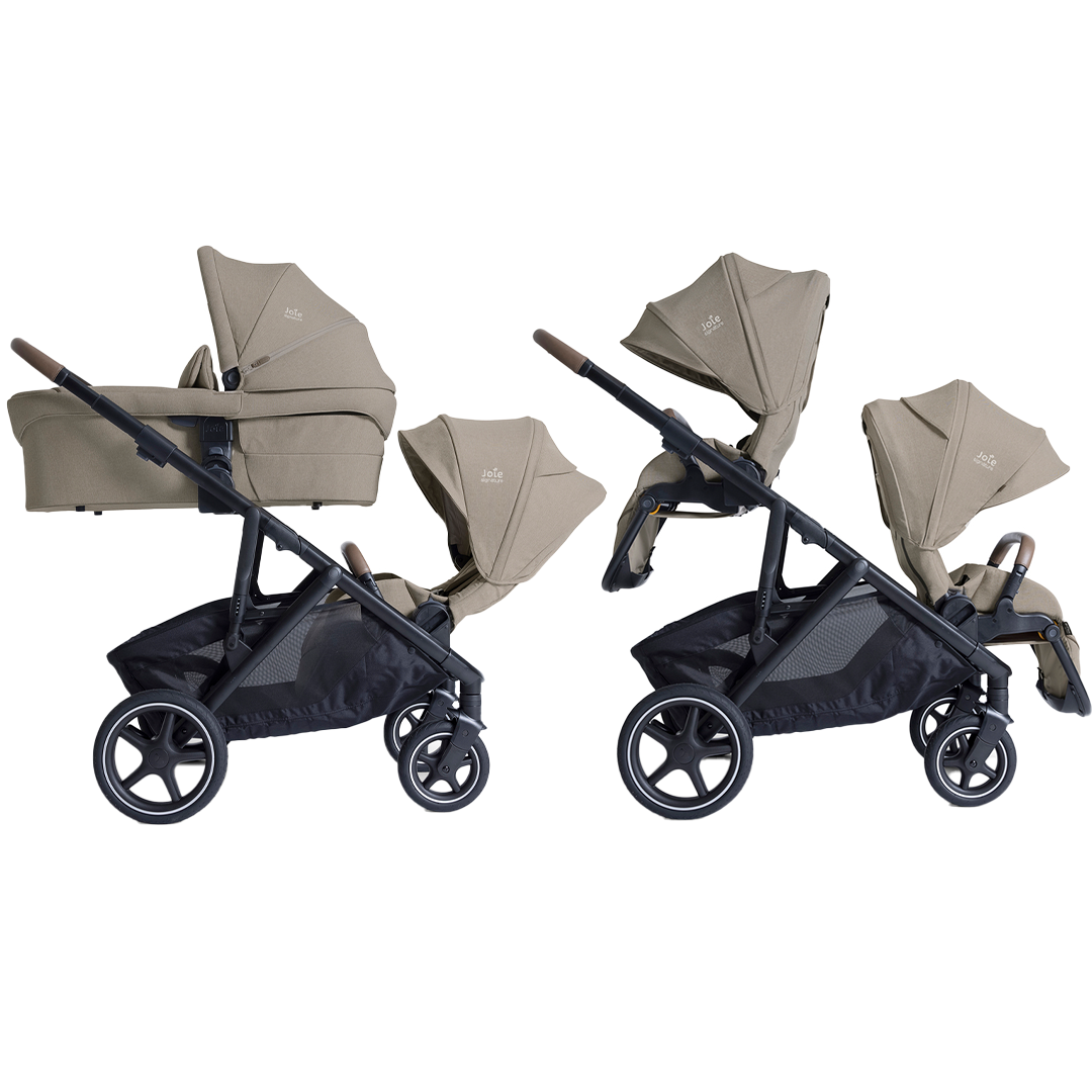 Duo Kinderwagen Joie Signature Versiti Sandstone met Tweede Zitje null_1