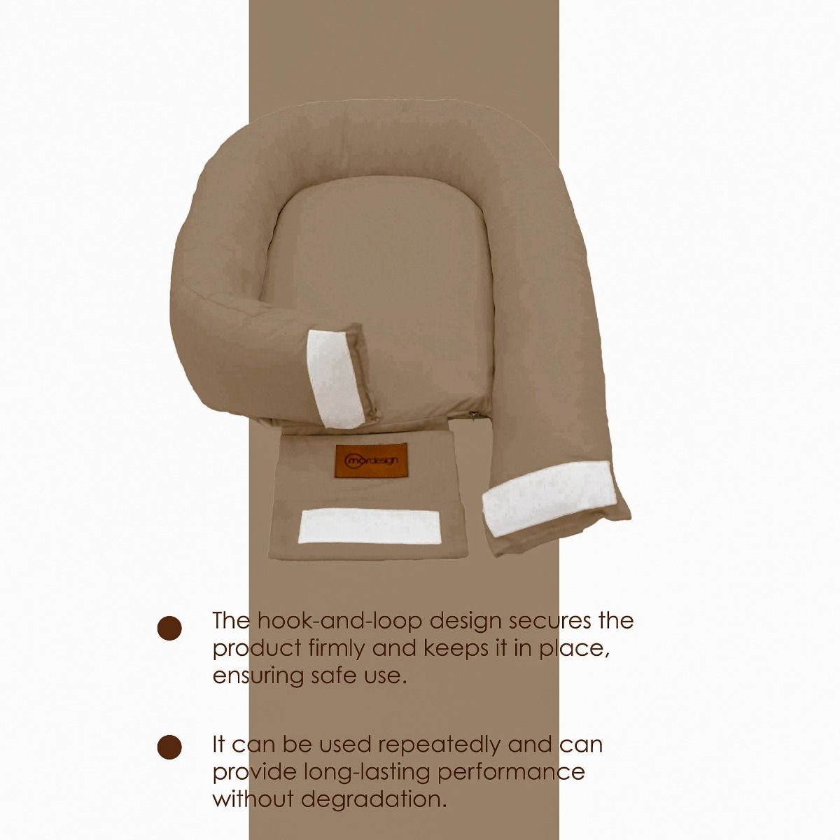 Set Boxkleed Rond + Babynest MorDesign Cappuccino null_8