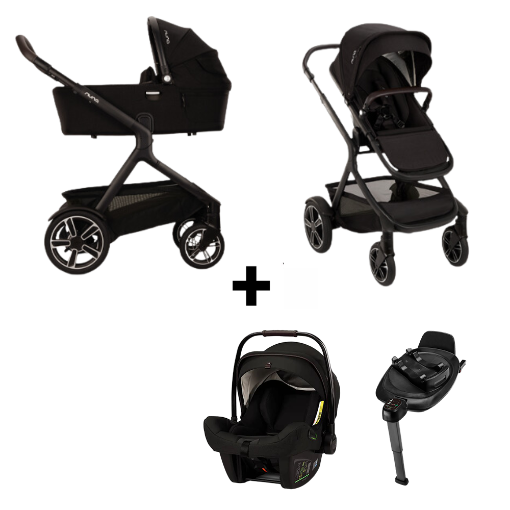 Kinderwagen Nuna DEMI Next Caviar + Autostoel Nuna PIPA Next Caviar Chocolate & Base Nuna 360 System null_1