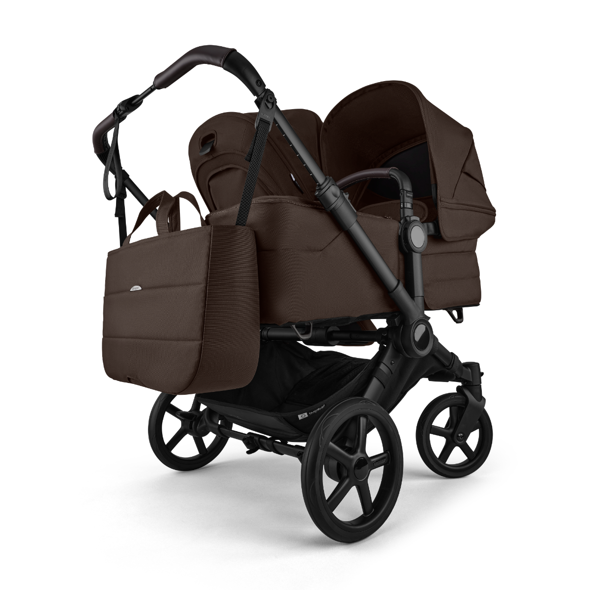 Kinderwagen Bugaboo Donkey6 Twin Complete - Black/Cacao Brown null_5