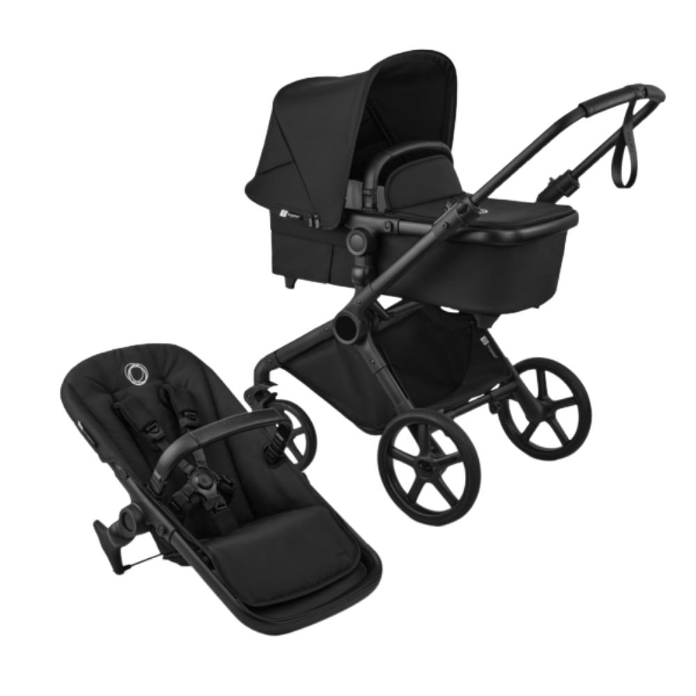 Kinderwagen Bugaboo Cub Compleet Black/Heritage Black met Autostoel Joy Pro Glide 360°, Base & Adapterset null_5