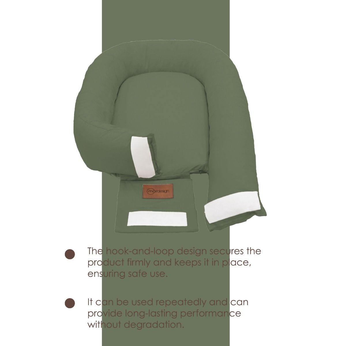 Set Boxkleed Rond + Babynest MorDesign Forest Green null_8