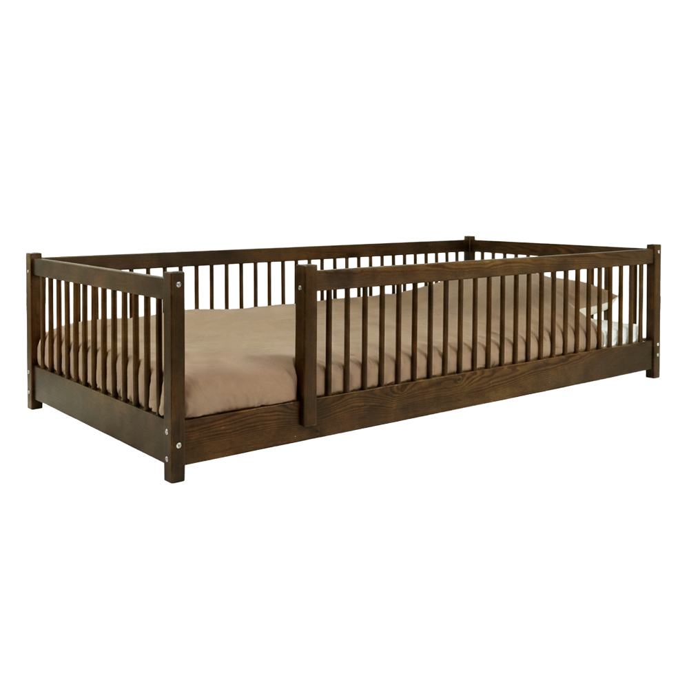 Kinderbed Colorfull Home Vloerbed Lou 90x200 Pure Cacao null_2