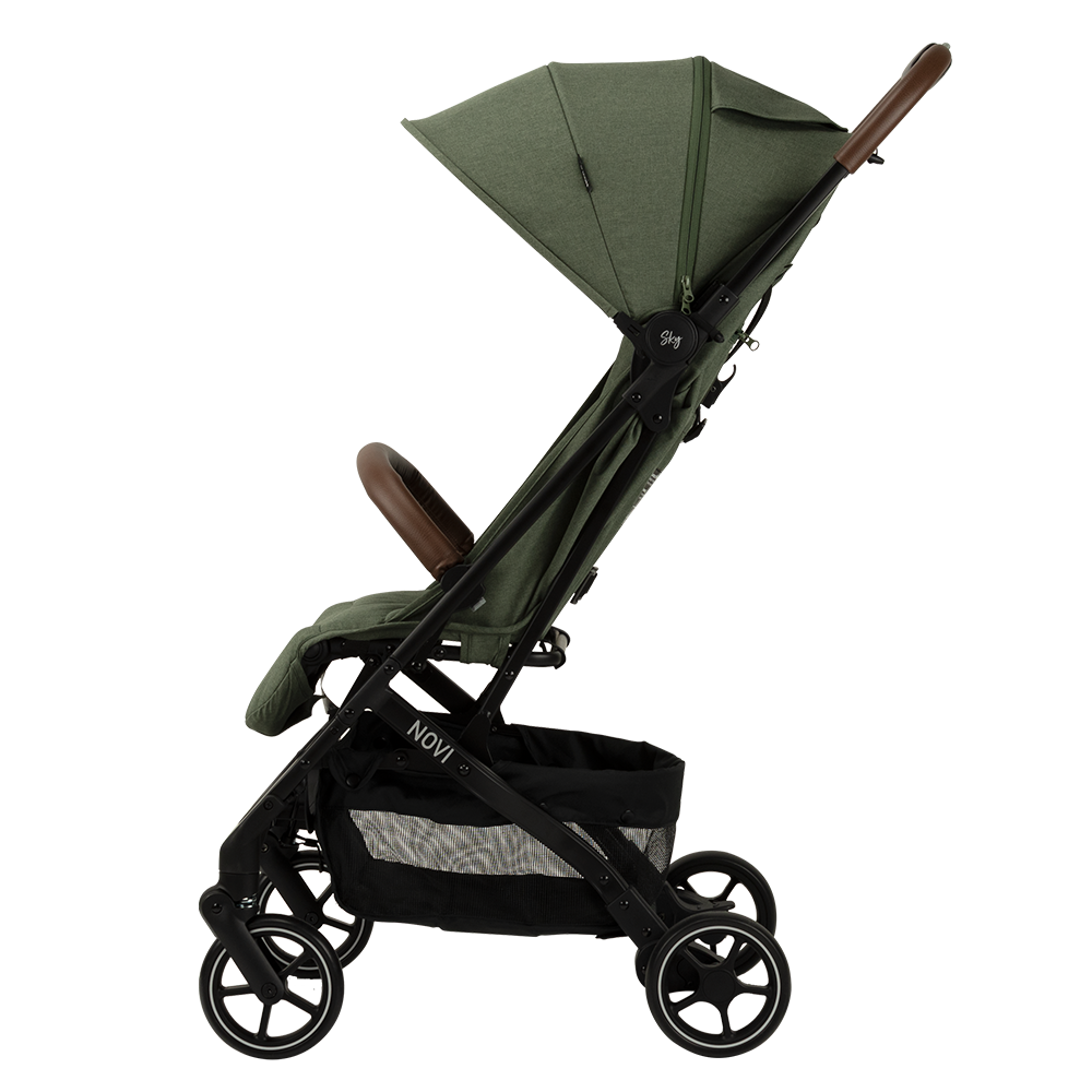 Buggy Novi Sky Green Melange met Transporttas null_10