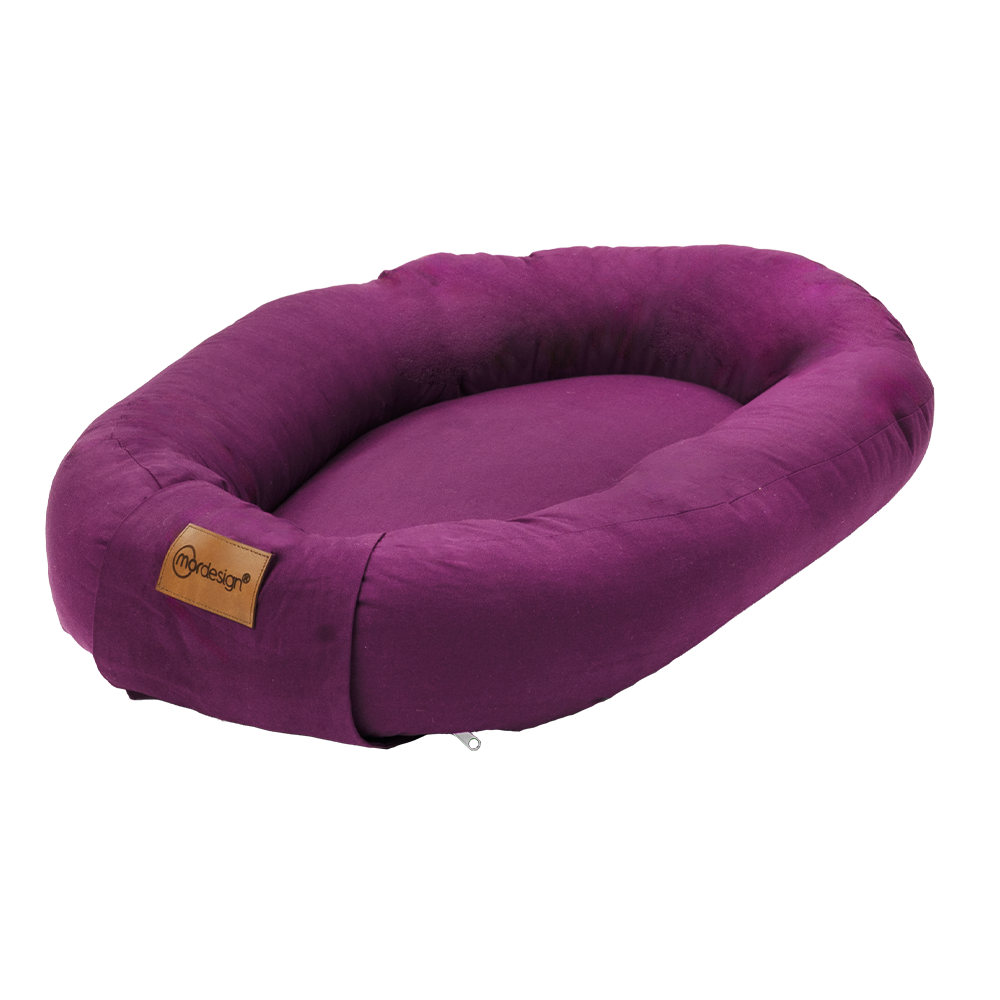 Set Boxkleed Rond + Babynest MorDesign Dark Plum null_4