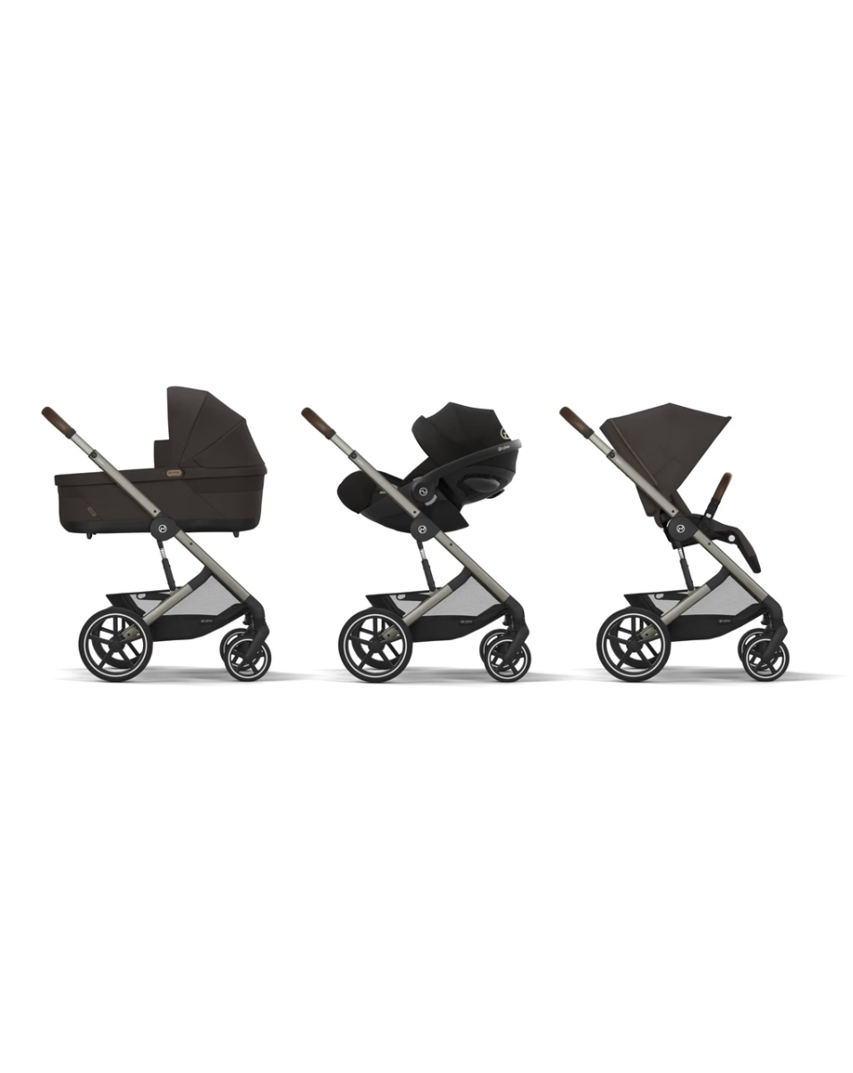 Kinderwagen Cybex Balios S Lux Chocolate Brown/Brown + Autostoel Cloud G3 I-Size, Base & Adapterset null_3