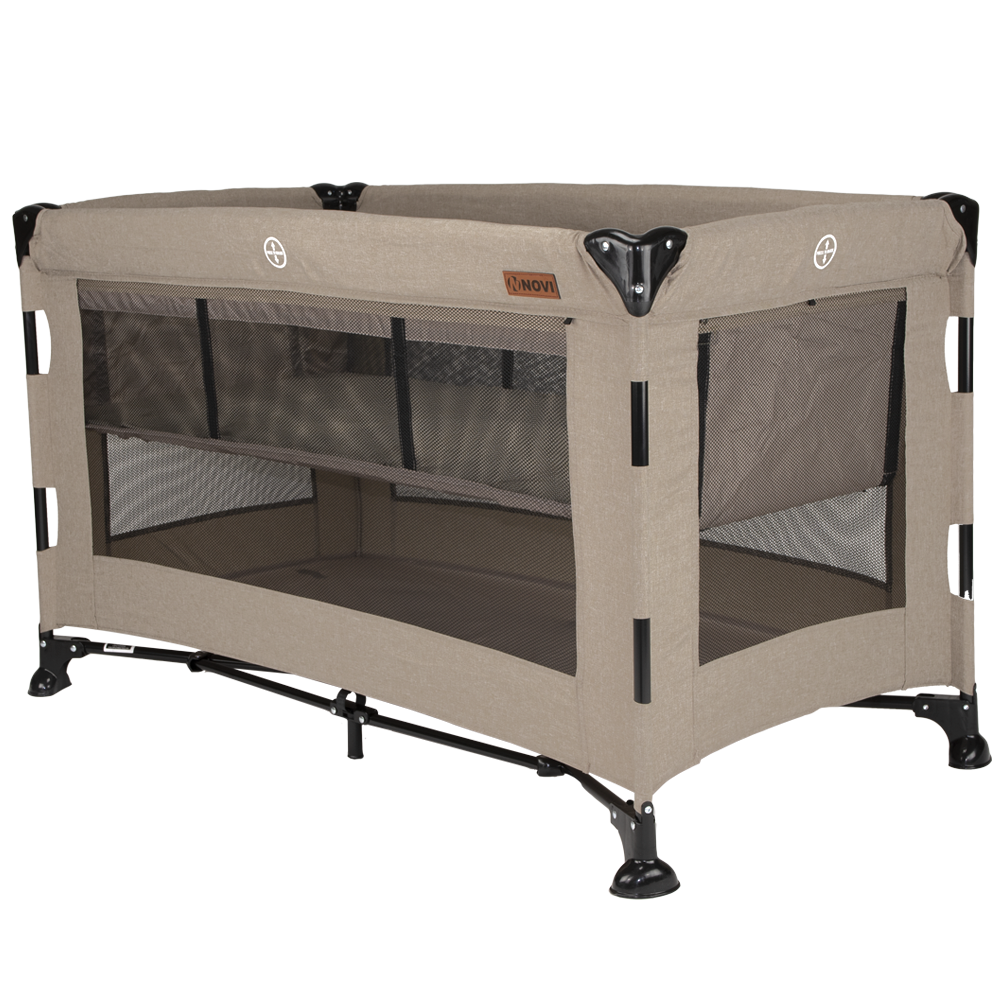 Buggy Novi Nick Sand Melange Total Package Deal incl. Campingbed, Matrastopper & Kinderstoel null_25