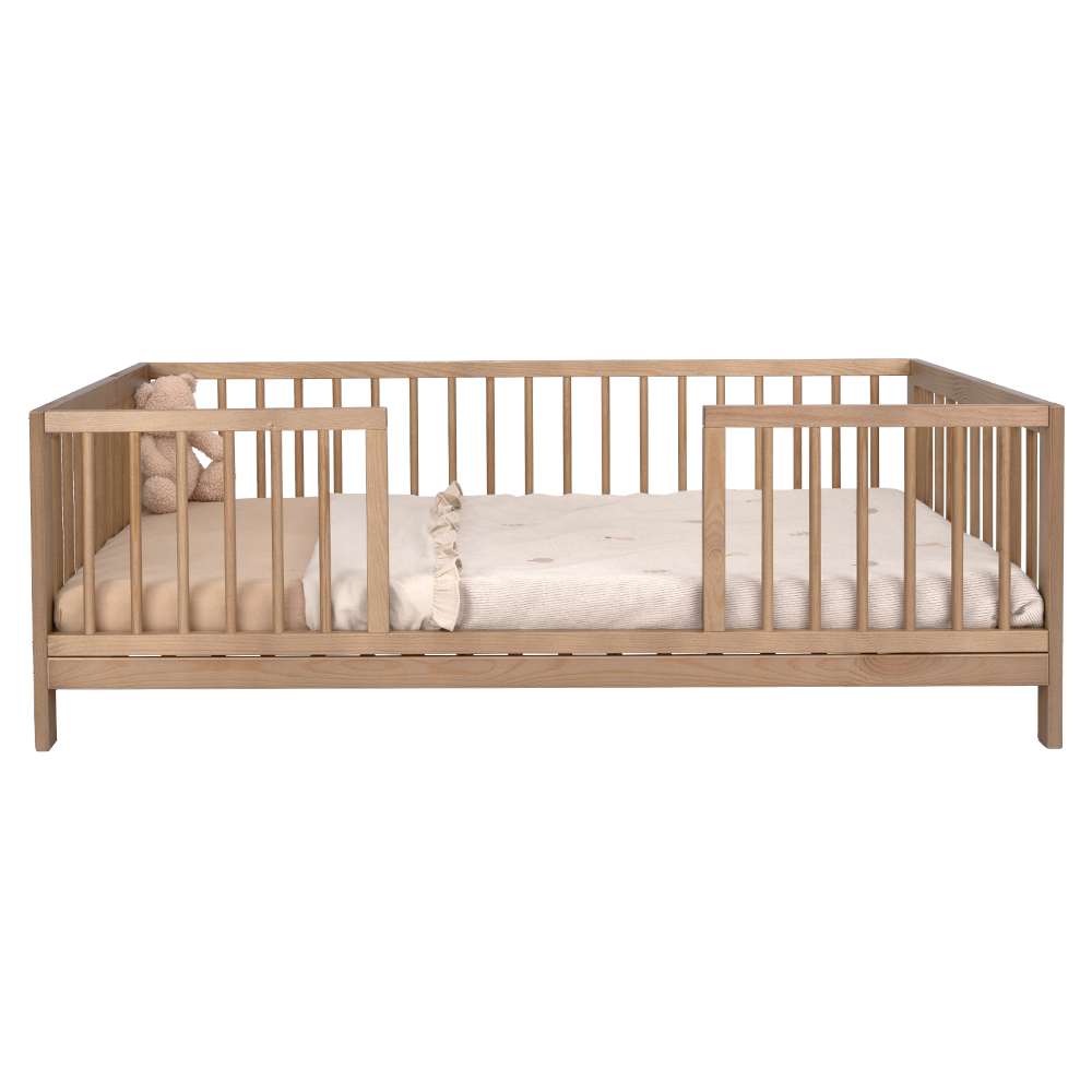 Set | Peuterbed Colorfull Home Liam V2 70x140 Pure Walnut incl. Matras & Dekbedovertrek null_2
