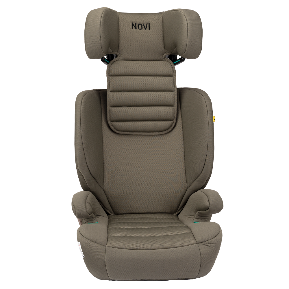 Set | Novi James Premium i-Size Isofix Dark Taupe met Organizer, Stoelbeschermer en Baby on Board Knuffel null_13