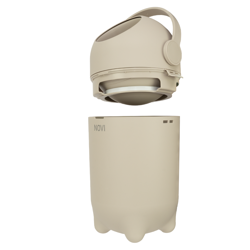 Bad & Verzorgingsset Novi Tubby Taupe + Luieremmer Nappy Taupe null_19