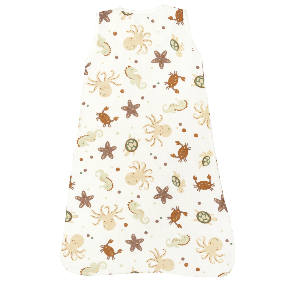 Set | 2x Slaapzak Little Boo Hydrofiel - Fruit Multi + Ocean Brown 90cm null_9