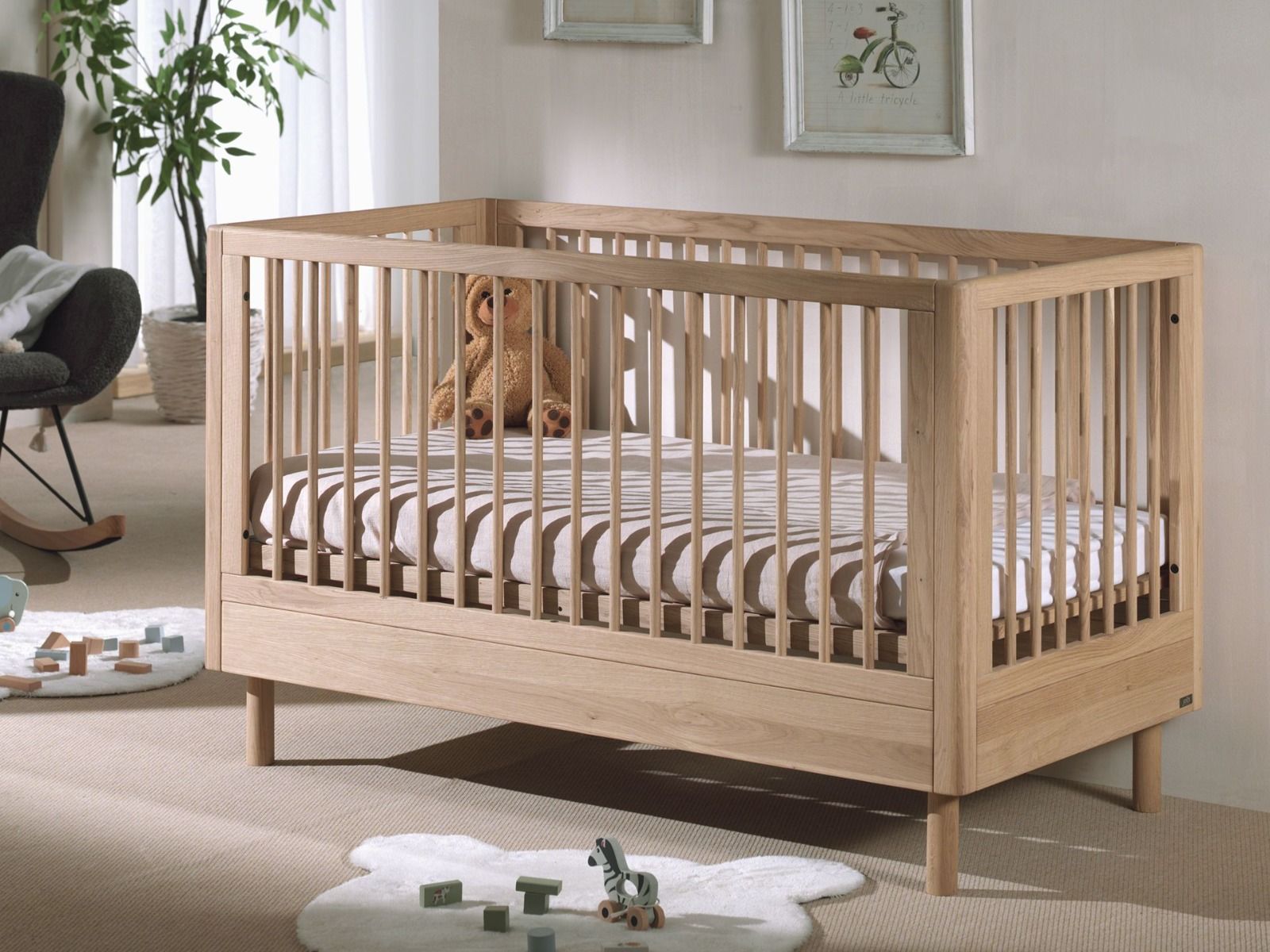 Peuterkamer Jaxx Forrest Eik (Meegroei Ledikant + Commode) null_10