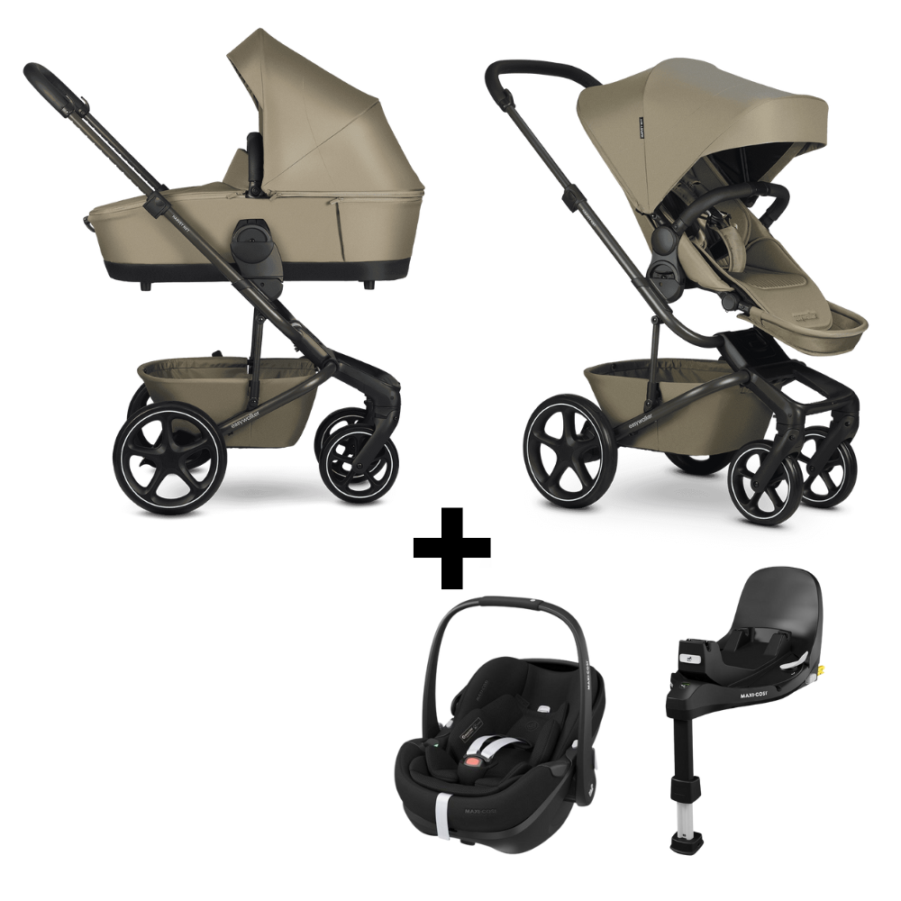 Kinderwagen Easywalker Harvey NXT Moss Green + Autostoel Pebble 360° Pro2 en Base Slide Tech null_1