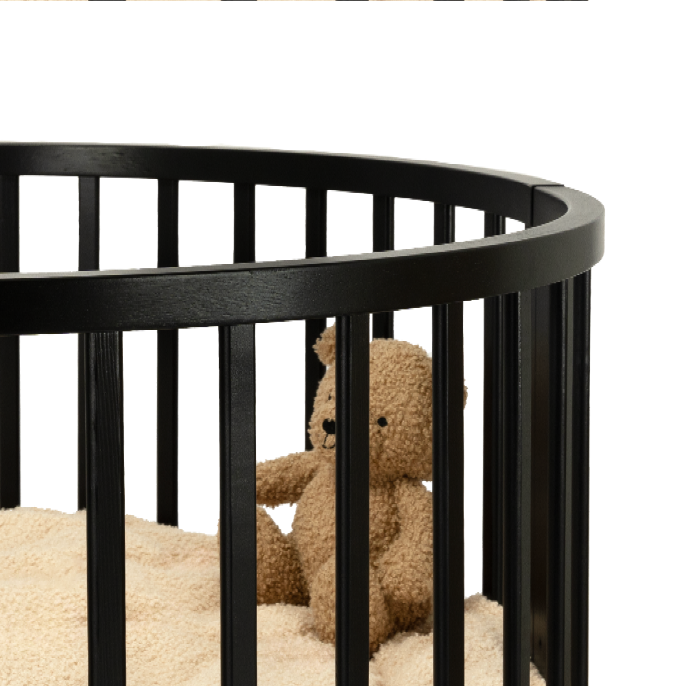 Set | Box Novi Mila Rond Black Incl. Boxmatras, Boxkleed en Babynest null_10