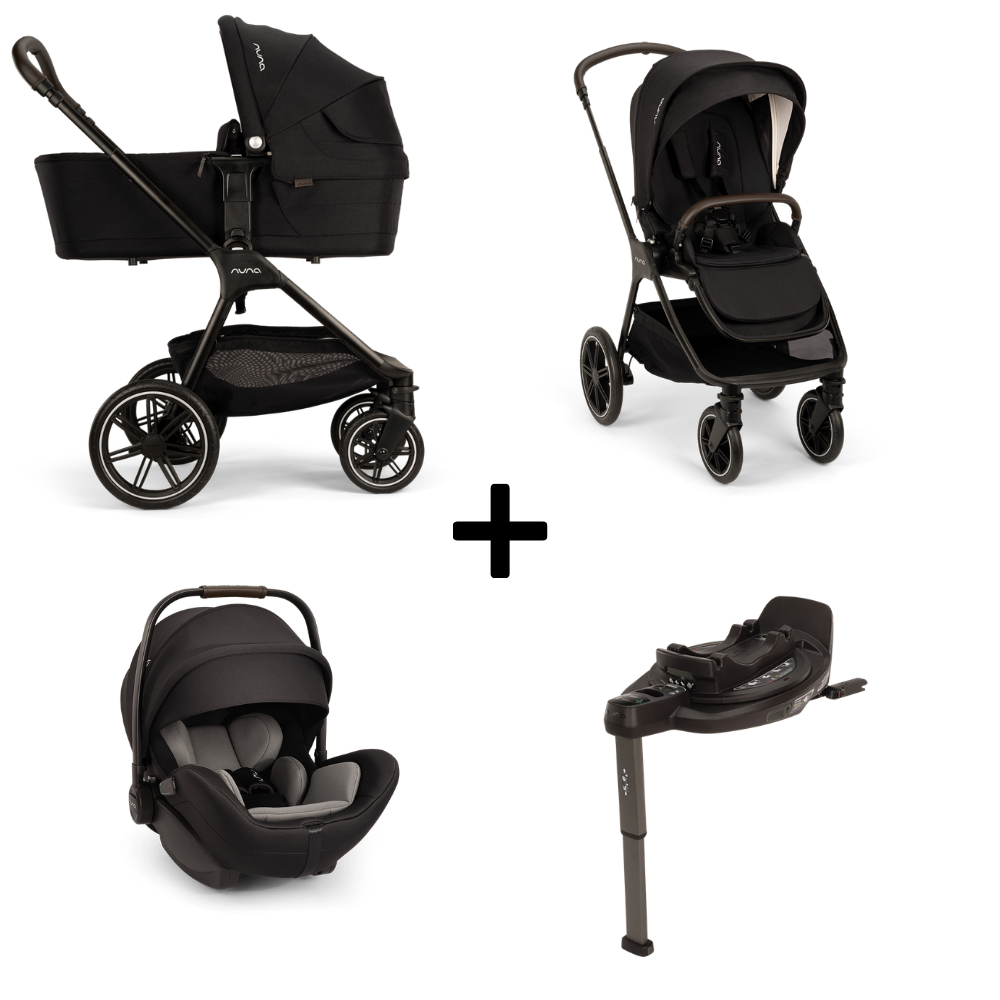 Kinderwagen Nuna TRIV lx Caviar + Autostoel Nuna Arra Flex V2 Caviar + Base Nuna 360 Curv null_1
