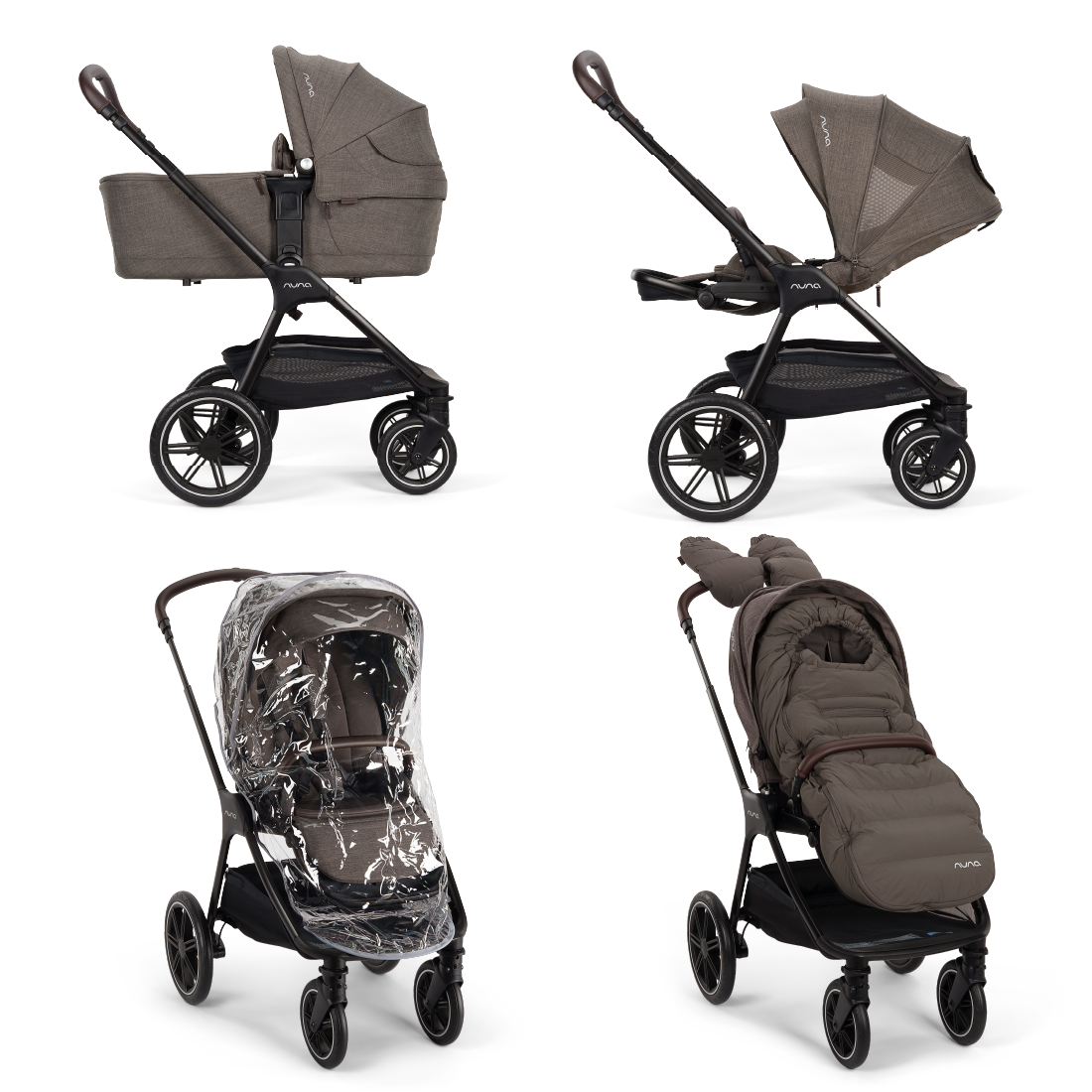 Kinderwagen Nuna TRIV lx Chestnut + Autostoel Nuna PIPA Urbn Chestnut null_2