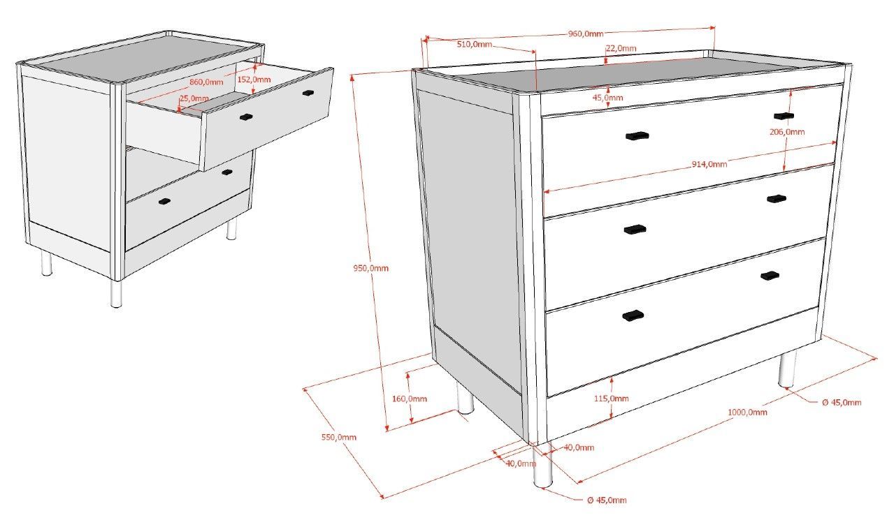 Peuterkamer Jaxx Forrest Eik (Meegroei Ledikant + Commode) null_16