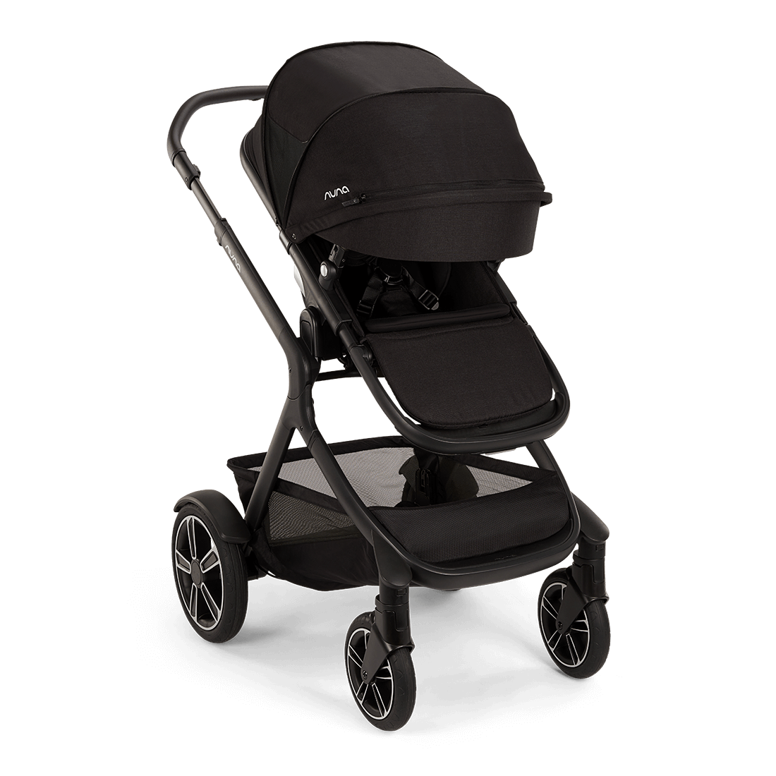 Set | Kinderwagen Demi Next Caviar V2 met meerijdplankje Incl. Autostoel Nuna Arra Flex Caviar + Base Curv 360 null_10