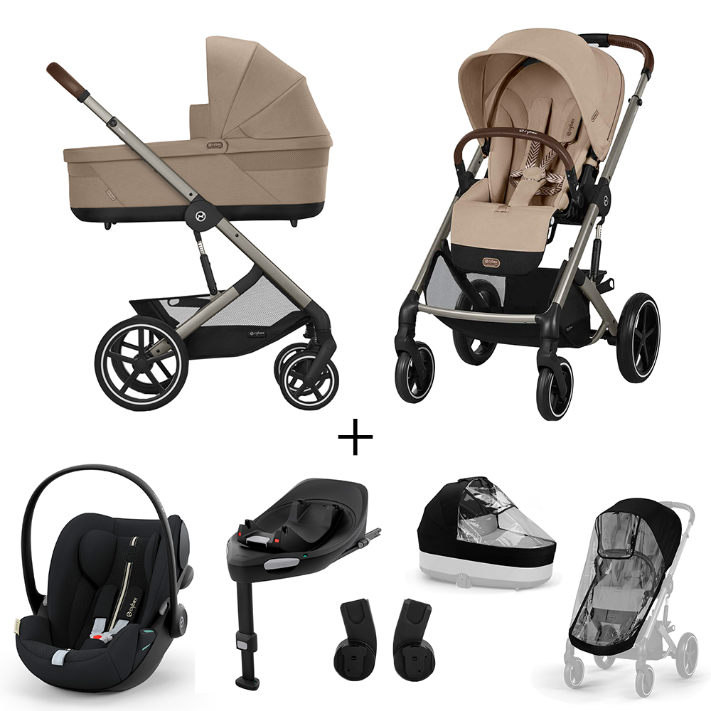 Kinderwagen Cybex Balios S Lux Almond Beige/Beige + Autostoel Cloud G3 I-Size, Base & Accessoires null_1