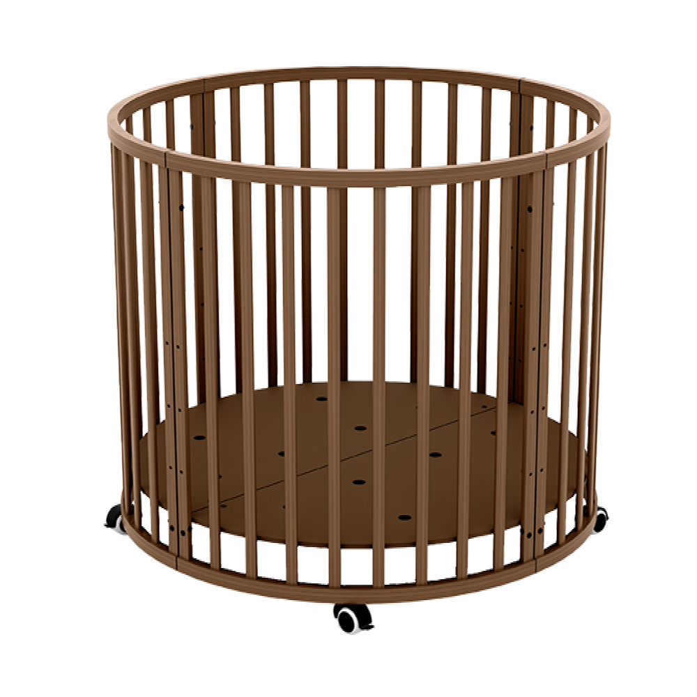 Box Novi Mila Rond Walnut Total Package Deal incl. Boxaccessoires, Kinderstoel & Stoelverkeiner null_7