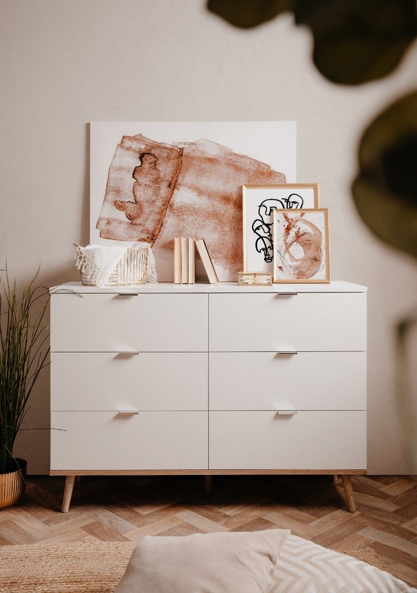 Babykamer Finori Göteborg + Ledikant Lotus Pure White (Commode 6 lades) null_12