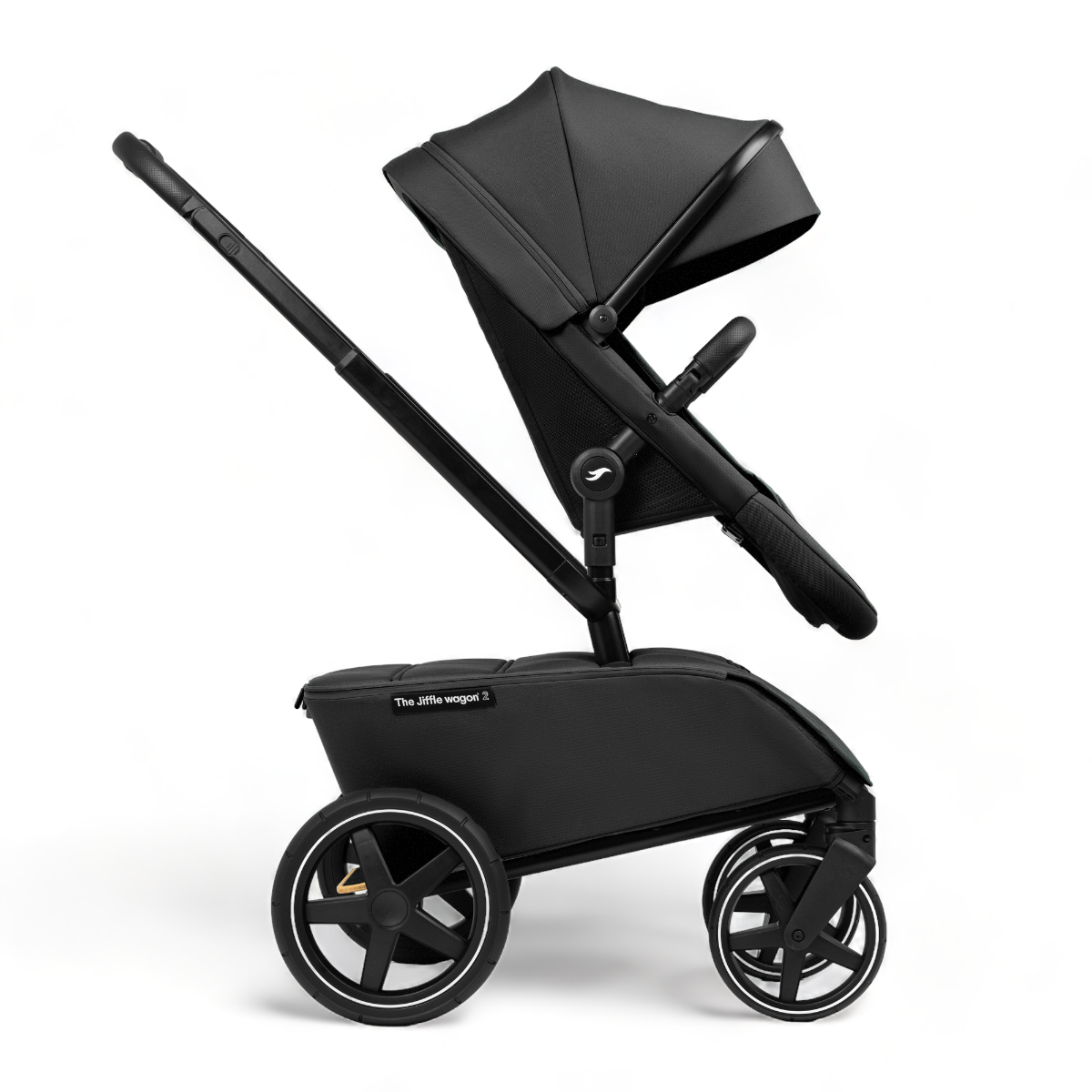 Kinderwagen The Jiffle V2 Black + GRATIS Bolderkarzitje & Duozitje null_24
