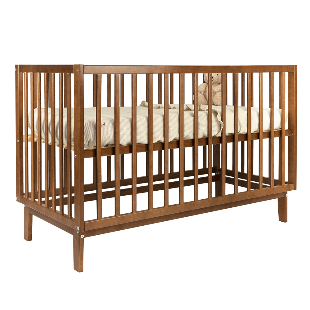 Babykamer Lauren + Sienna (Meegroei Ledikant Lauren Walnut 60x120 + Commode Grande Sienna Walnut + Smrt. Cloudy Matras) null_12