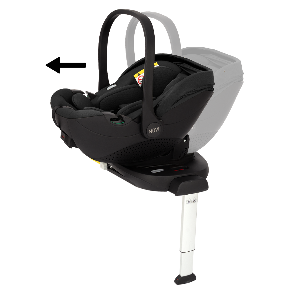 Kinderwagen Novi Pacific Premium Duo Solid Black + Autostoel Joy Pro Glide 360° & Base null_18