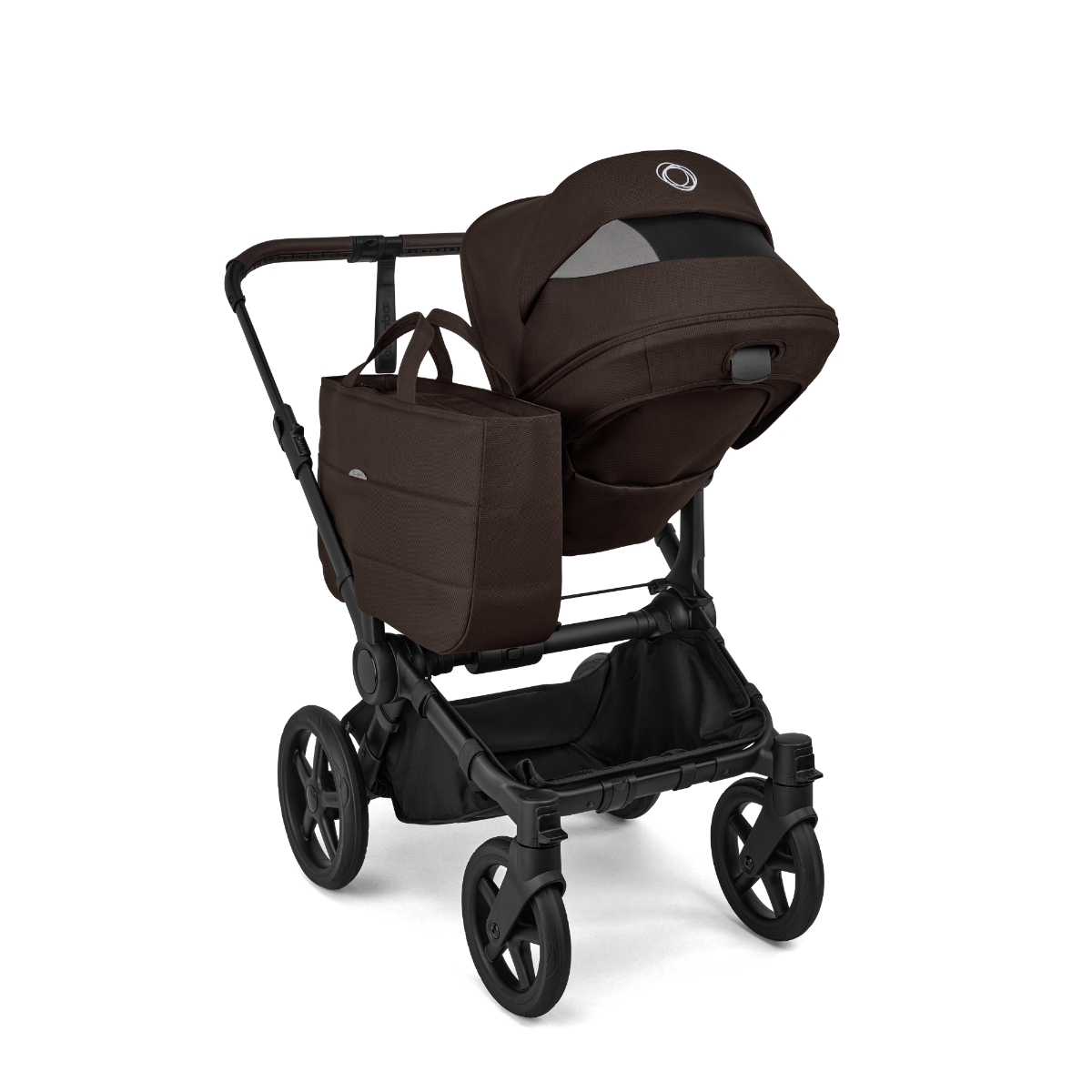 Kinderwagen Bugaboo Donkey6 Single Essential Stroller - Black/Cacoa Brown null_9