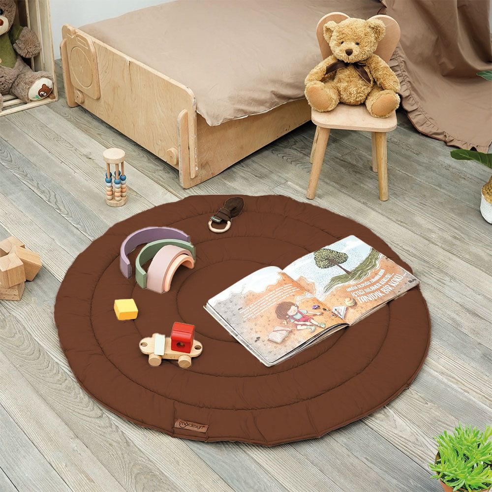 Set Boxkleed Rond + Babynest XL MorDesign Chocolate Brown null_3