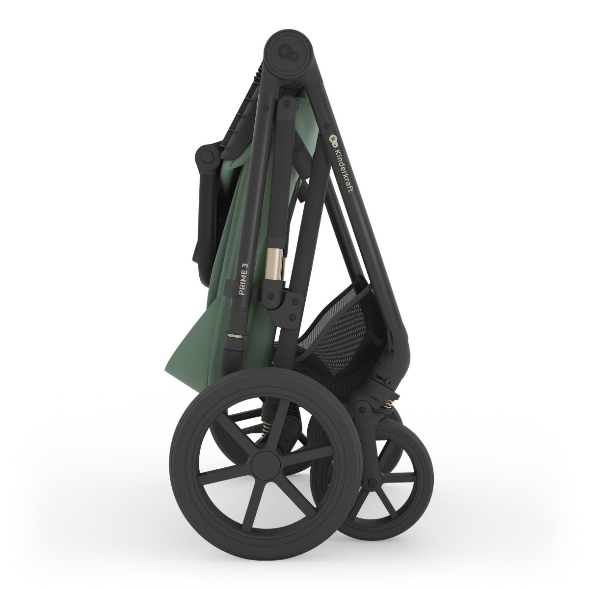 Kinderwagen Kinderkraft Prime3 Dark Green Total Package Deal incl. Autostoel, Base, Kinderstoel & Co-Sleeper null_10