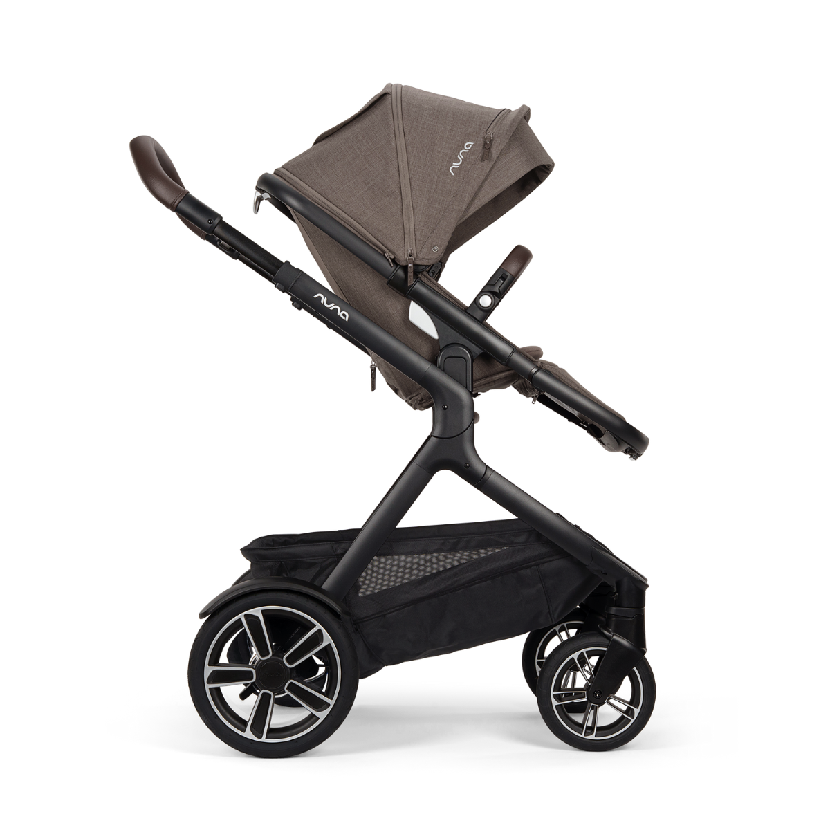 Kinderwagen Nuna DEMI Next Chestnut met meerijdplankje + Autostoel Nuna Pipa Urbn Chestnut null_5