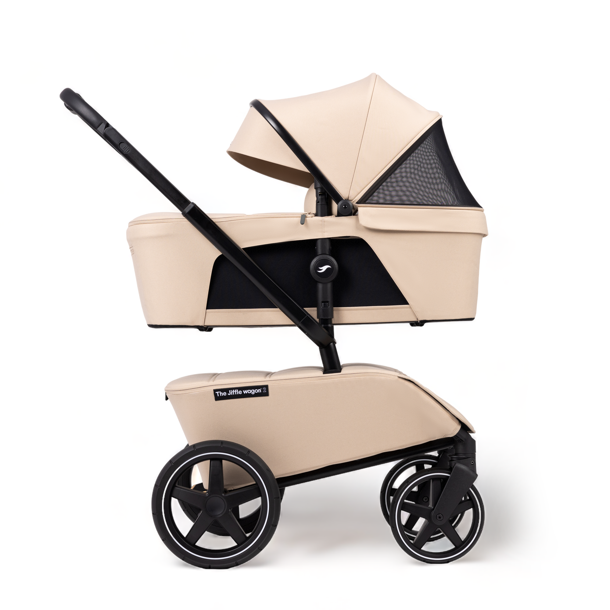 Kinderwagen The Jiffle V2 Clay Total Package Deal incl. Autostoel, Base, Kinderstoel & Co-sleeper null_5